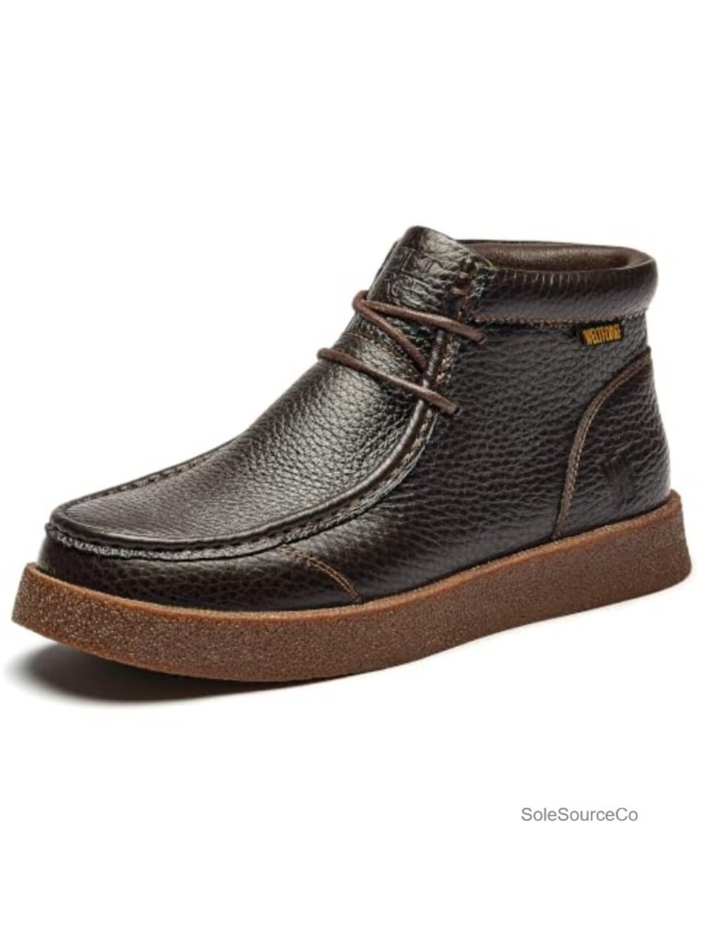 Men's Moc Toe Chukka Boots Leather Casual Desert Boot